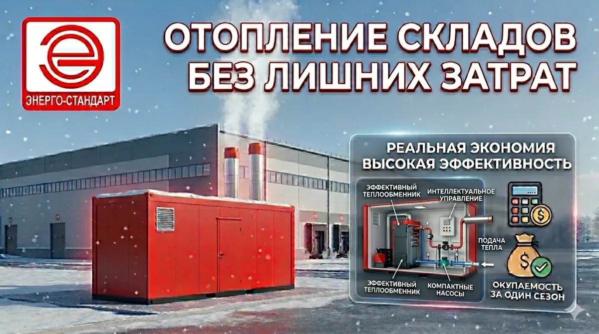 Отопление складов без лишних затрат: как выбрать водогрейную котельную, которая окупается за сезон